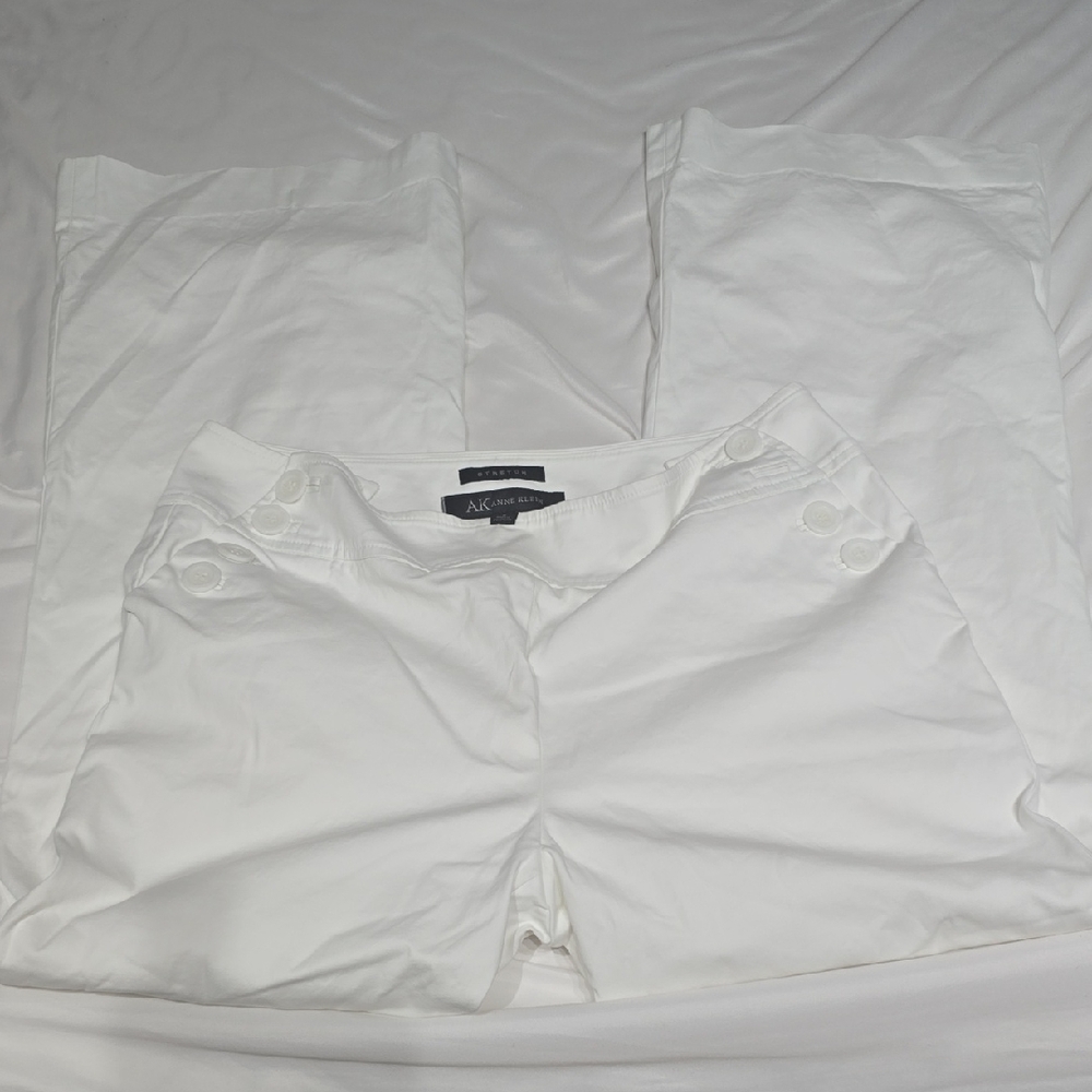 Armani Exchange Crisp White Trousers